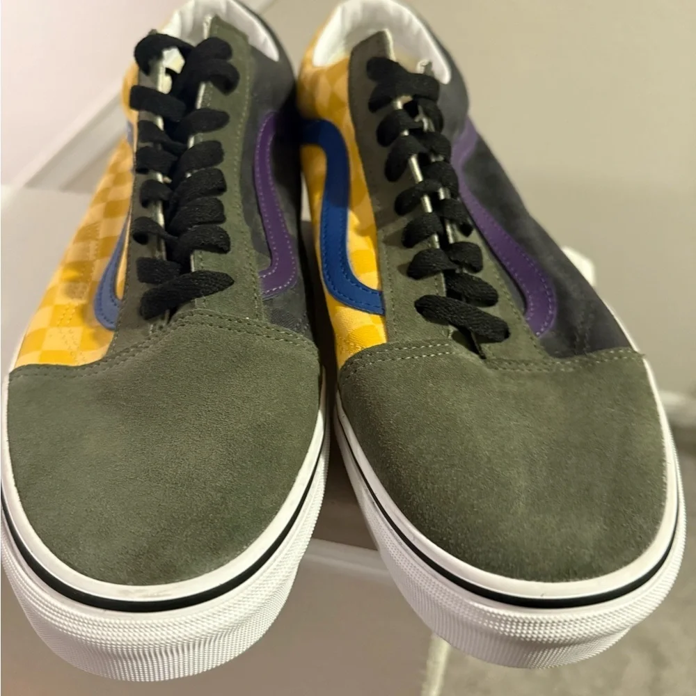 Men's Vans Classic Old Skool OTW Rally SZ 12 Checker Deep Green VN0A4BV5VZN